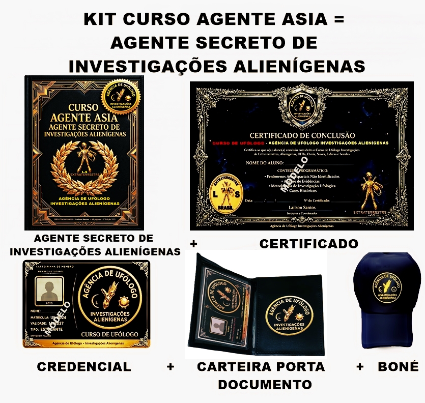 KIT CURSO DE INVESTIGADOR DE ÓVNI COMPLETO