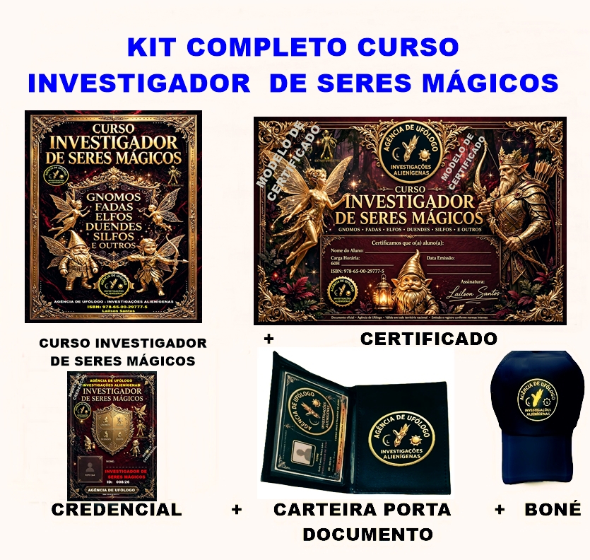 KIT CURSO DE INVESTIGADOR DE SERES MÁGICOS