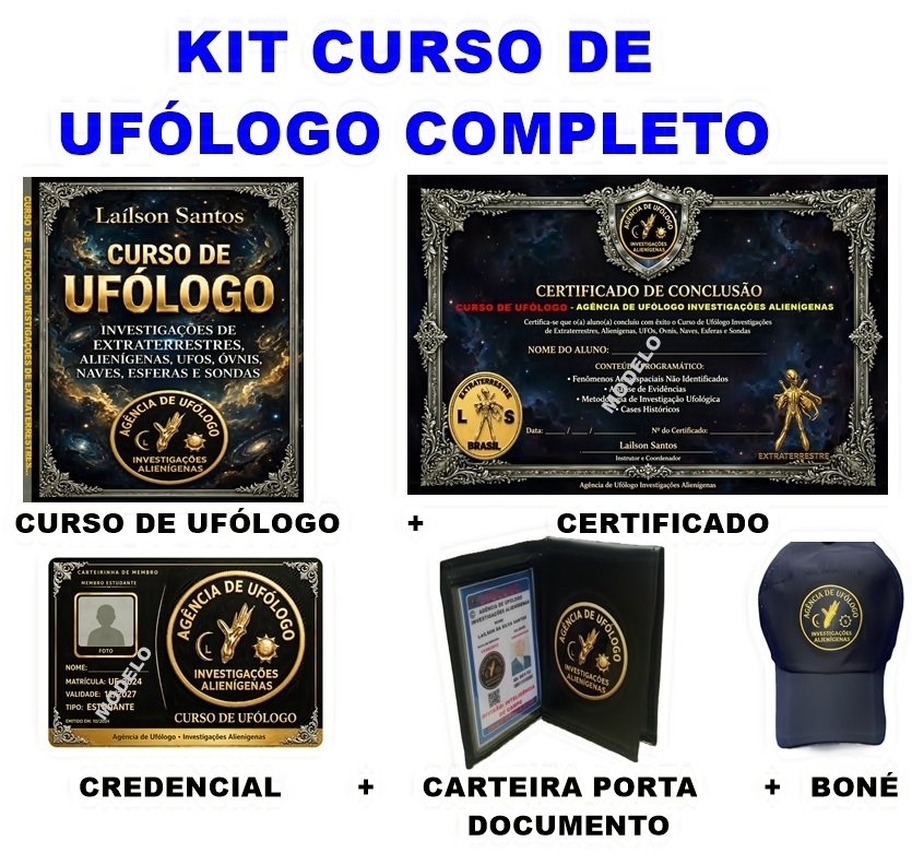 KIT CURSO DE UFÓLOGO COMPLETO 1